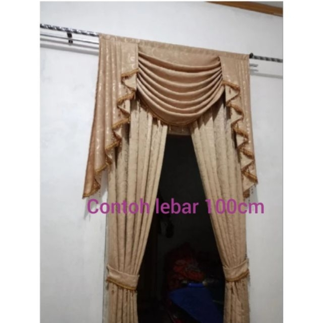 Gorden mewah poni Gelombang Gorden mewah poni gelombang Tirai Pintu  Kamar Manik manik