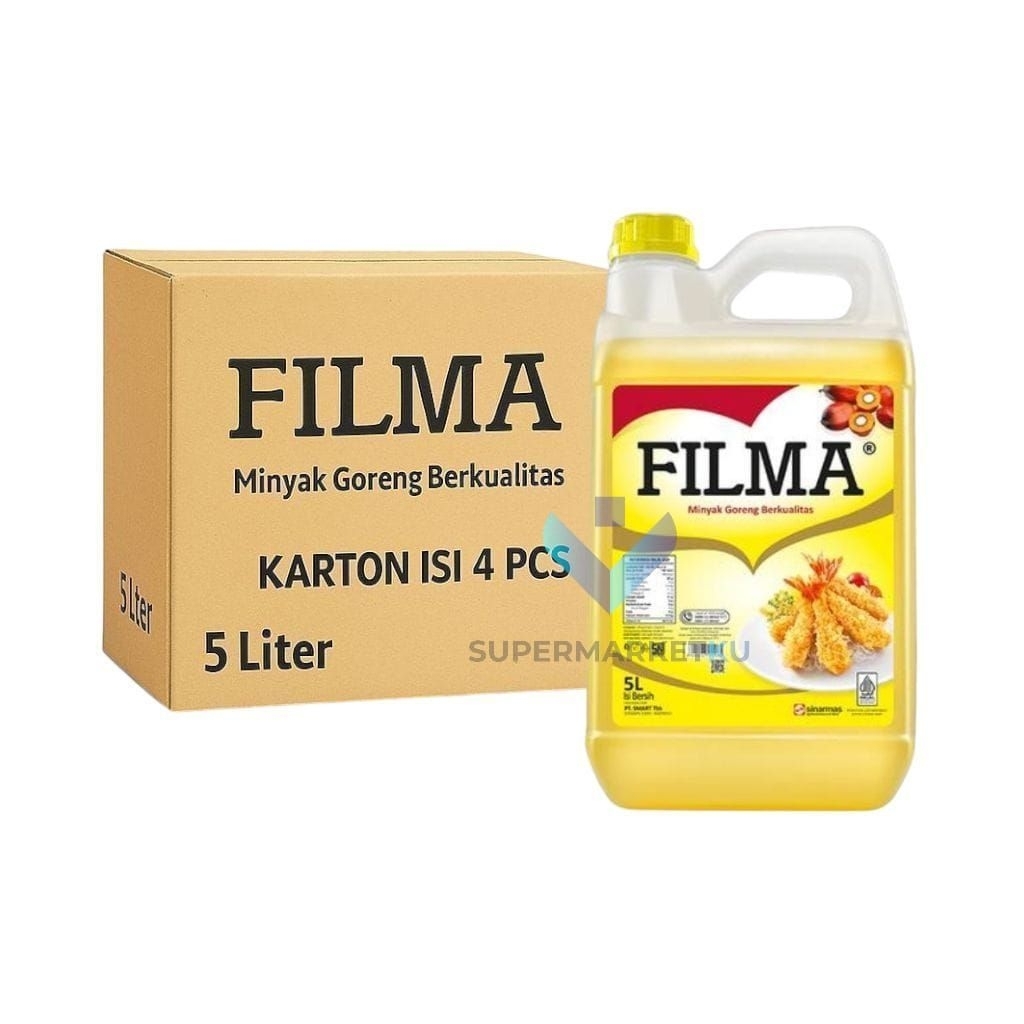 

Filma Minyak Goreng Jerigen | Karton ( 5 Liter x 4 Jerigen )