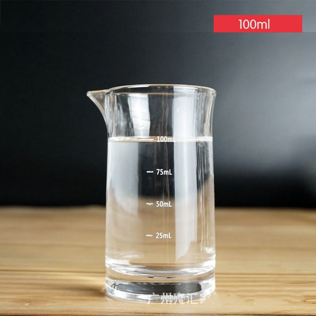 gelas ukur BEAKER KACA 100 ml/gelas takar kaca 100 ml