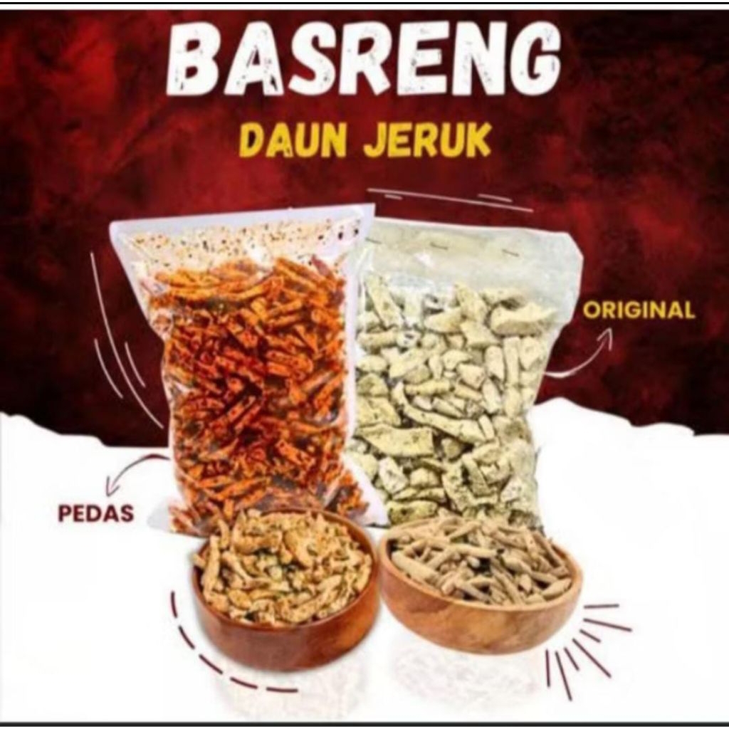 

Paket Bundling Basreng Daun Jeruk Pedas 500gr & Original 500gr