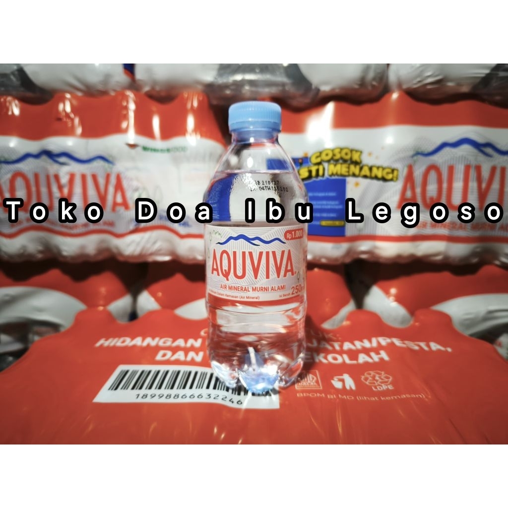 

kkl AQUVIVA 250 ML 24 PCS/ AIR MINERAL 250ML /AQUVIVA BOTOL / AIR BOTOL MINI /AIR MINERAL BOTOL