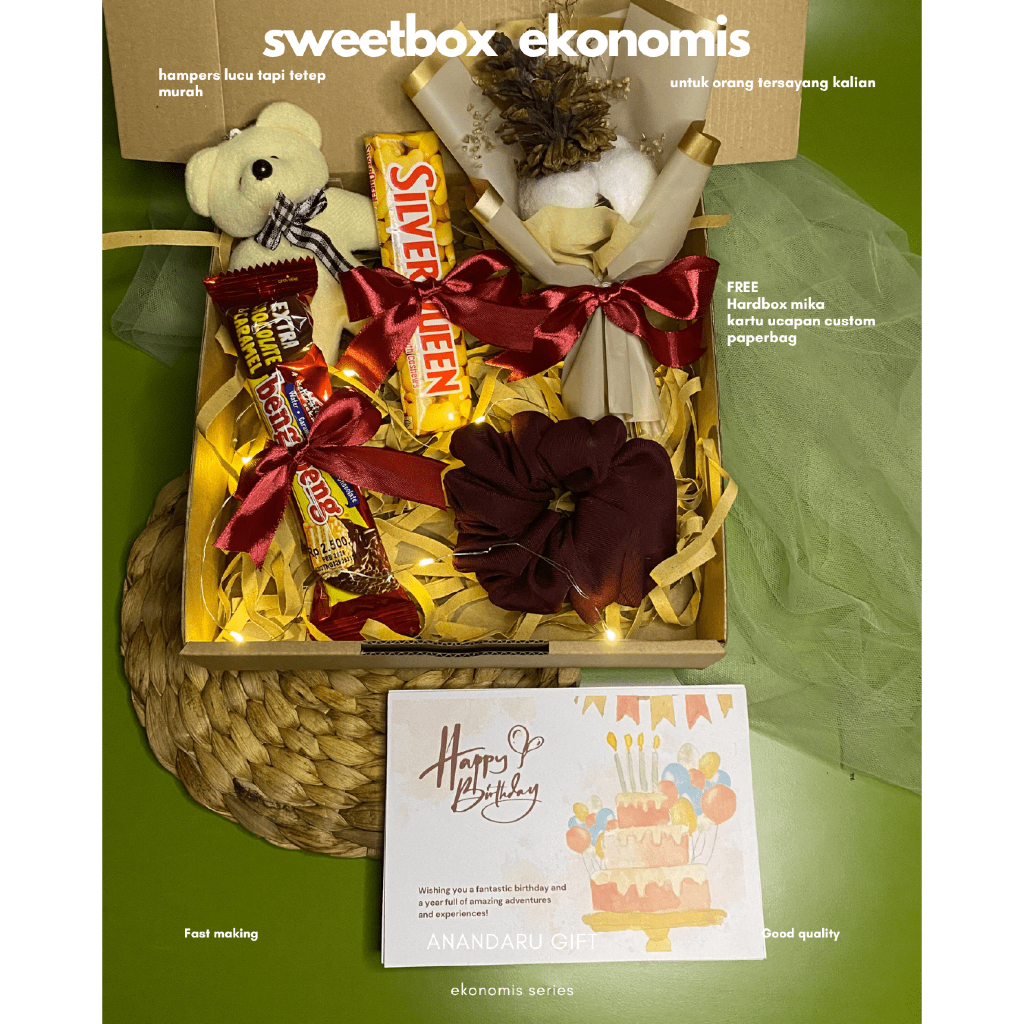 

[ SWEETBOX EKONOMIS ] GIFTBOX KADO PACAR ULANG TAHUN ULTAH WISUDA HADIAH ANNIVERSARY VALENTINE