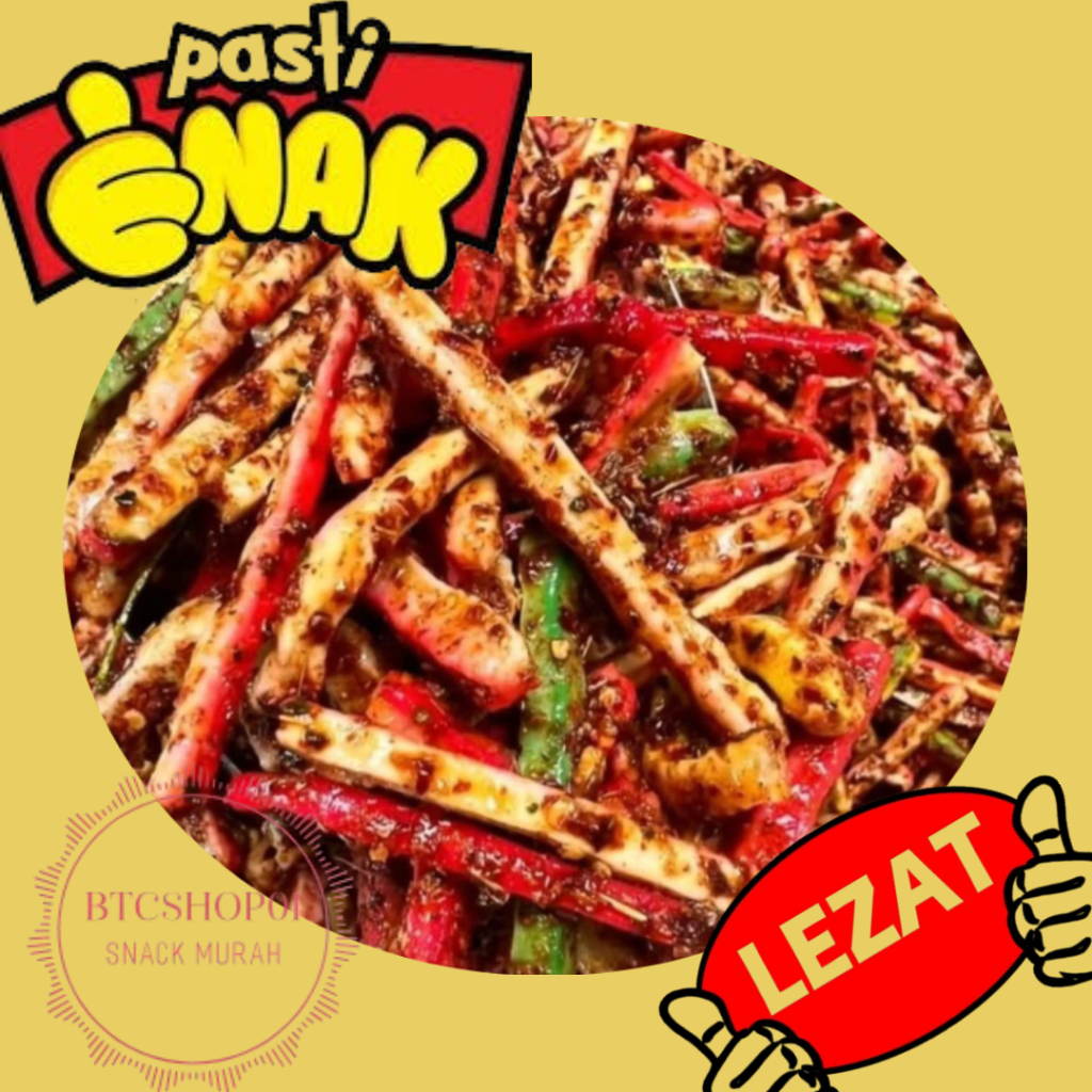 

STIK SEBLAK PEDAS DAUN JERUK KERING SIAP MAKAN MAKANAN RINGAN