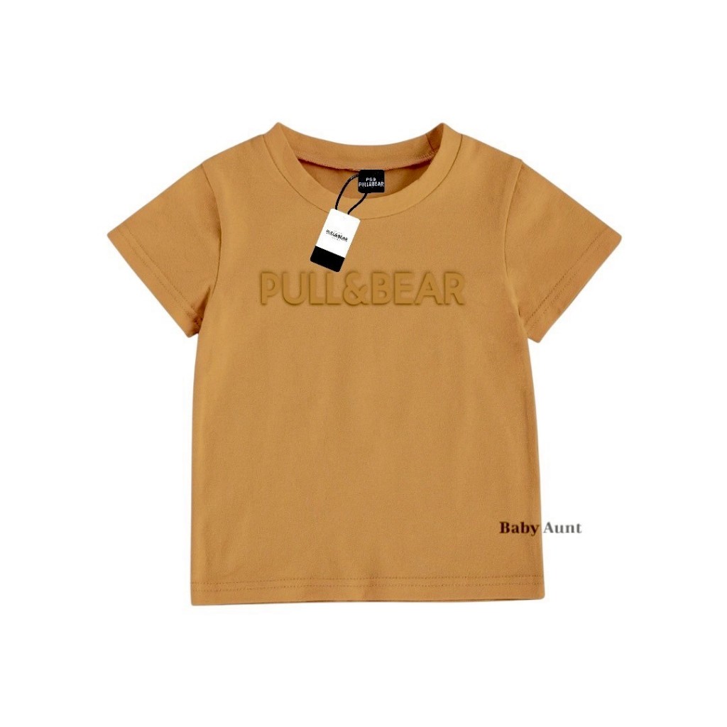 Kaos Anak Pull And Bear 1 Tahun Sampai 12 Tahun Oblong Embos / Baju Anak Unisex / Kaos Anak LakiLaki