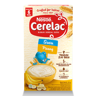 

Nestle Cerealac Susu Pisang Nestle Cerelac Bubur Bayi Sereal Susu Pisang 120 g