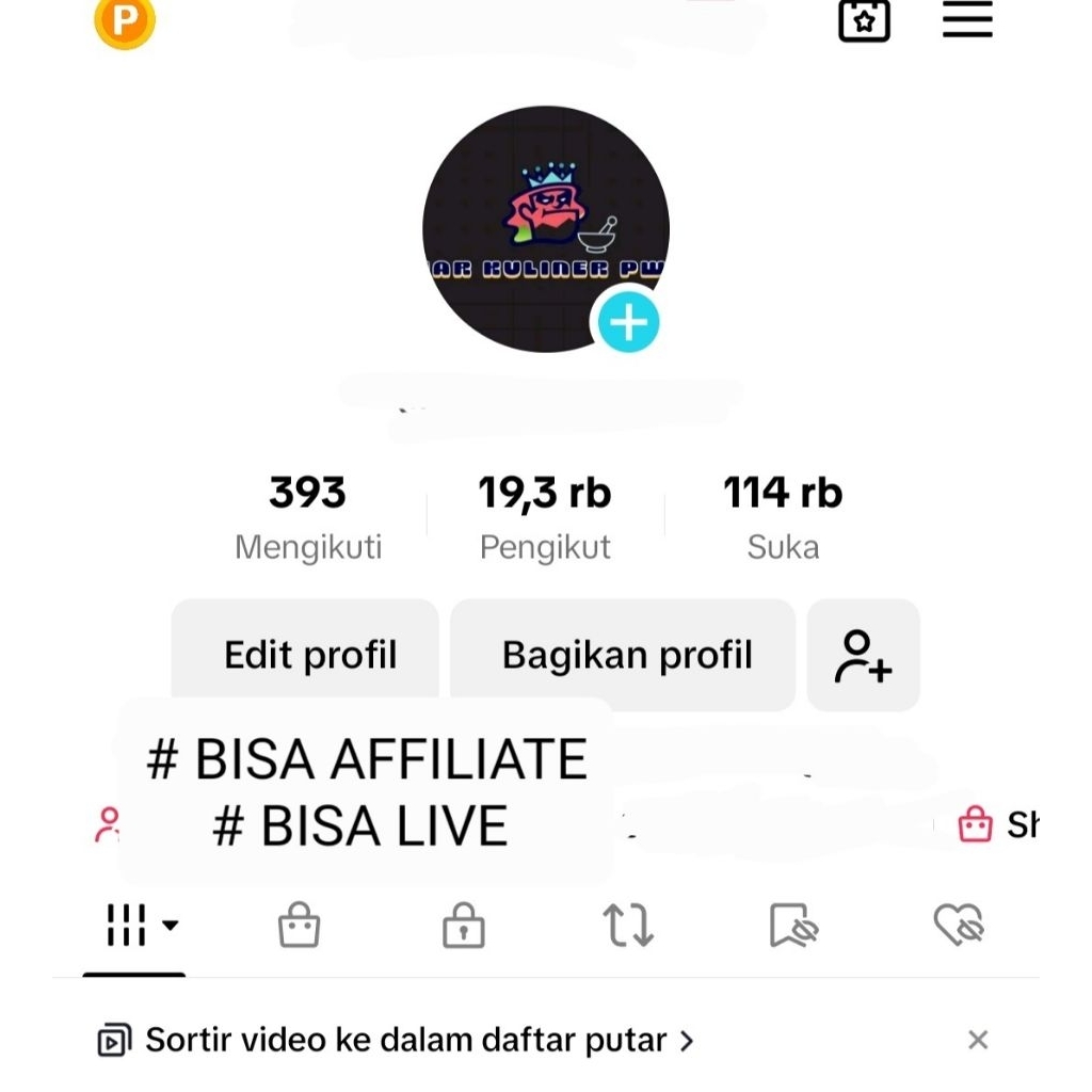 akun affiliate toktokk hasil fyp