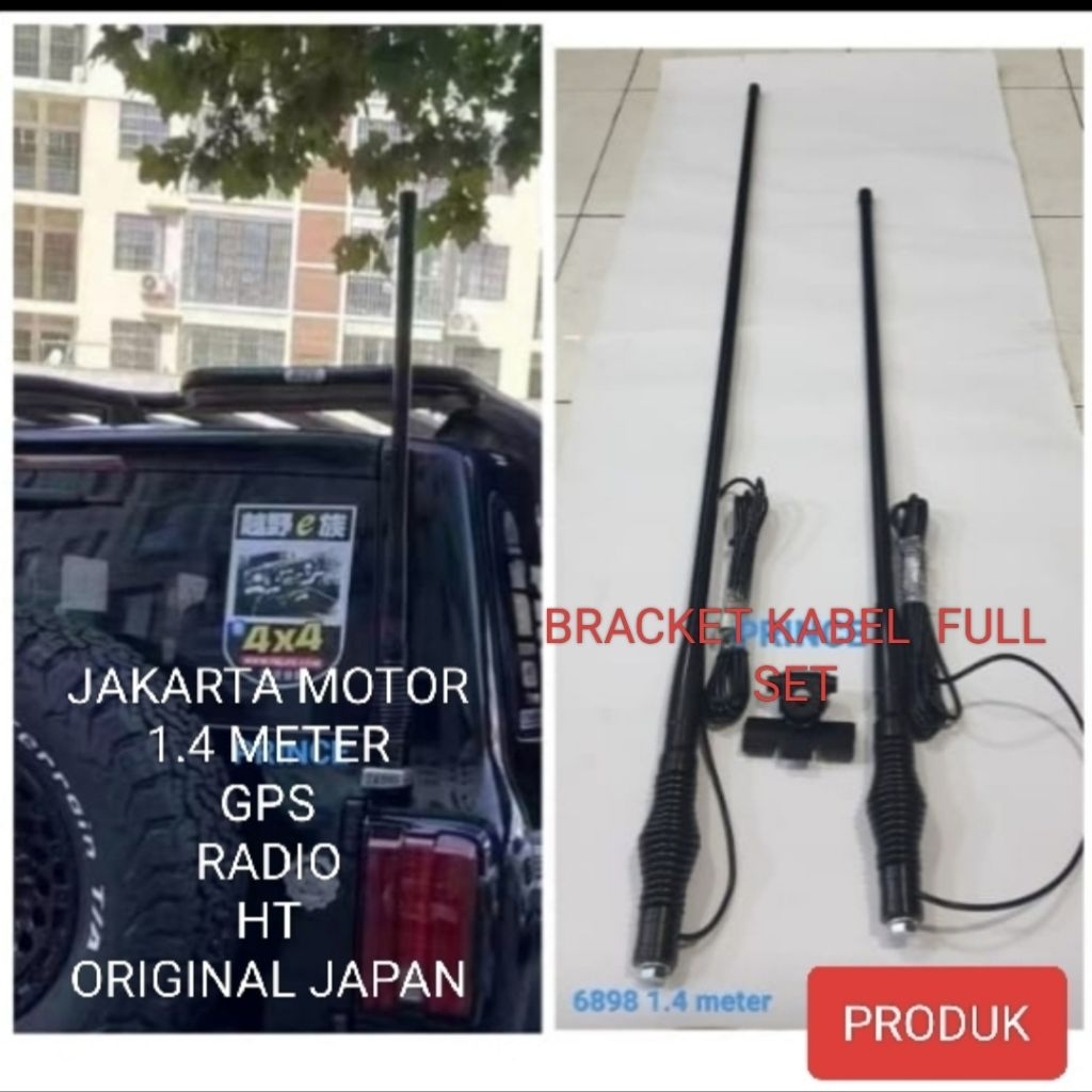 ANTENA HT PANJANG 1.4METER GPS HT RADIO  KHUSUS JEPP  GANTENG