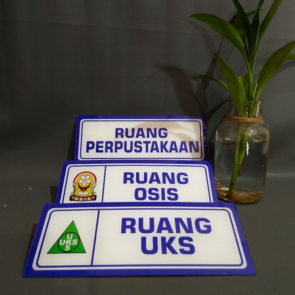

Akrilik Papan Nama Ruang Sekolah - Akrilik Ruang UKS - Papan Penanda