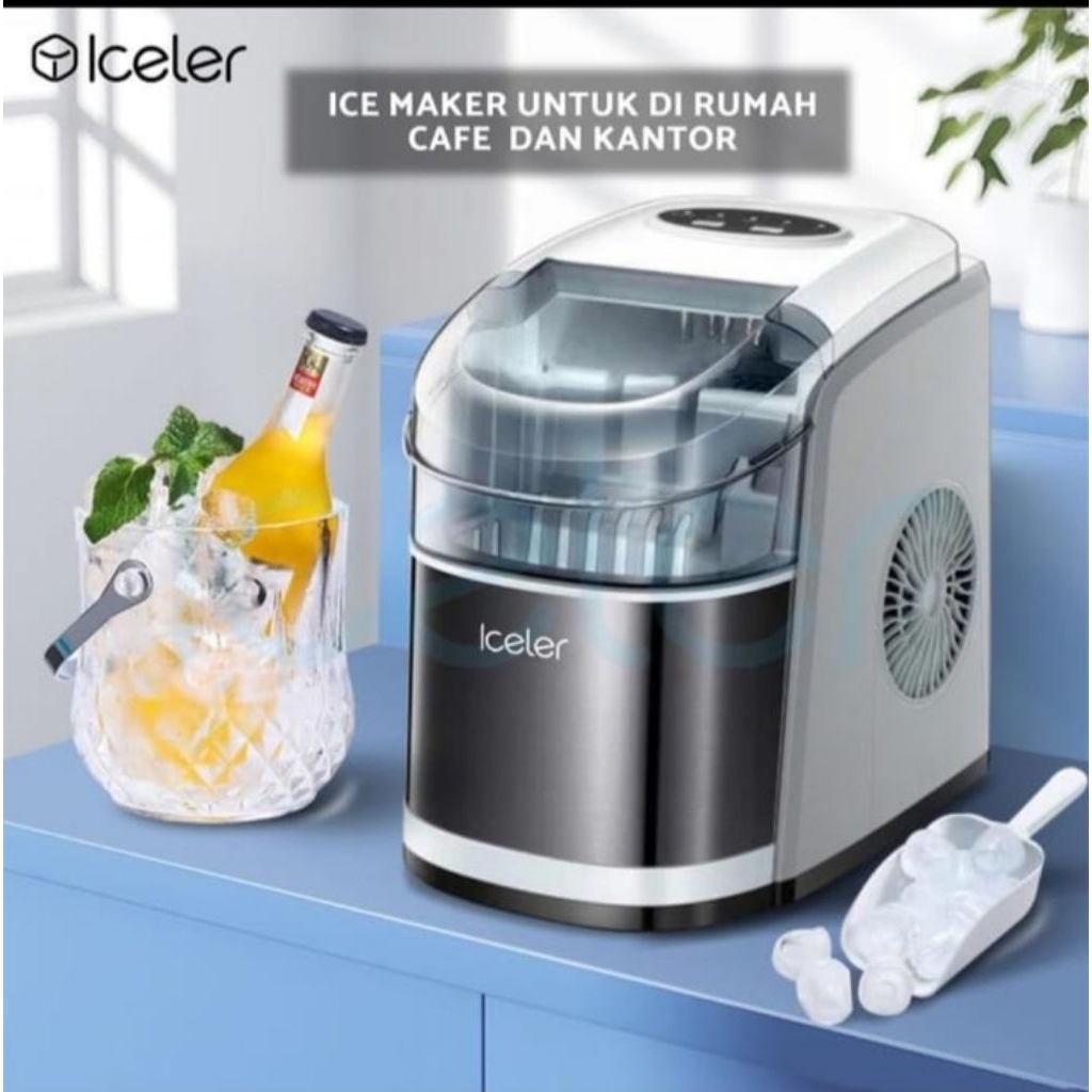 { PRELOVED } ICR-15BT Iceler Ice Maker 15kg /hari 6 menit Es jadi - upgrade putih.