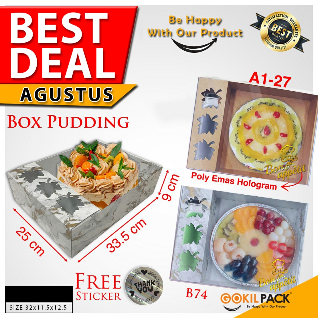 

Kotak Kue|Puding|Kado|Cake|Mika|Serbaguna|Box|Dus|Packaging|A1-27