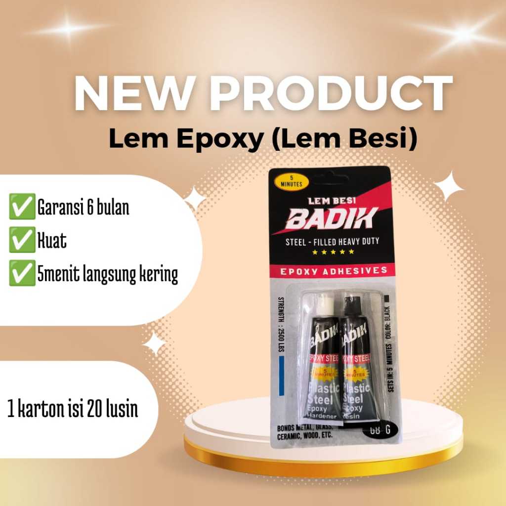 

[PCS] LEM BESI 5 MENIT BADIK/LEM/PEREKAT READY MAKASSAR