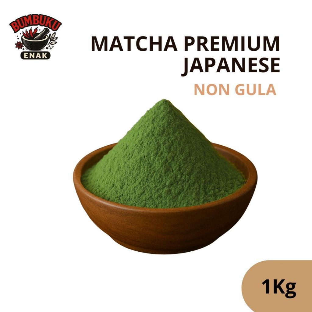 

Bubuk Minuman Rasa Matcha Premium Japanese 1Kg Non Gula – Rasa Otentik Teh Hijau Jepang, Cocok Untuk Latte & Dessert