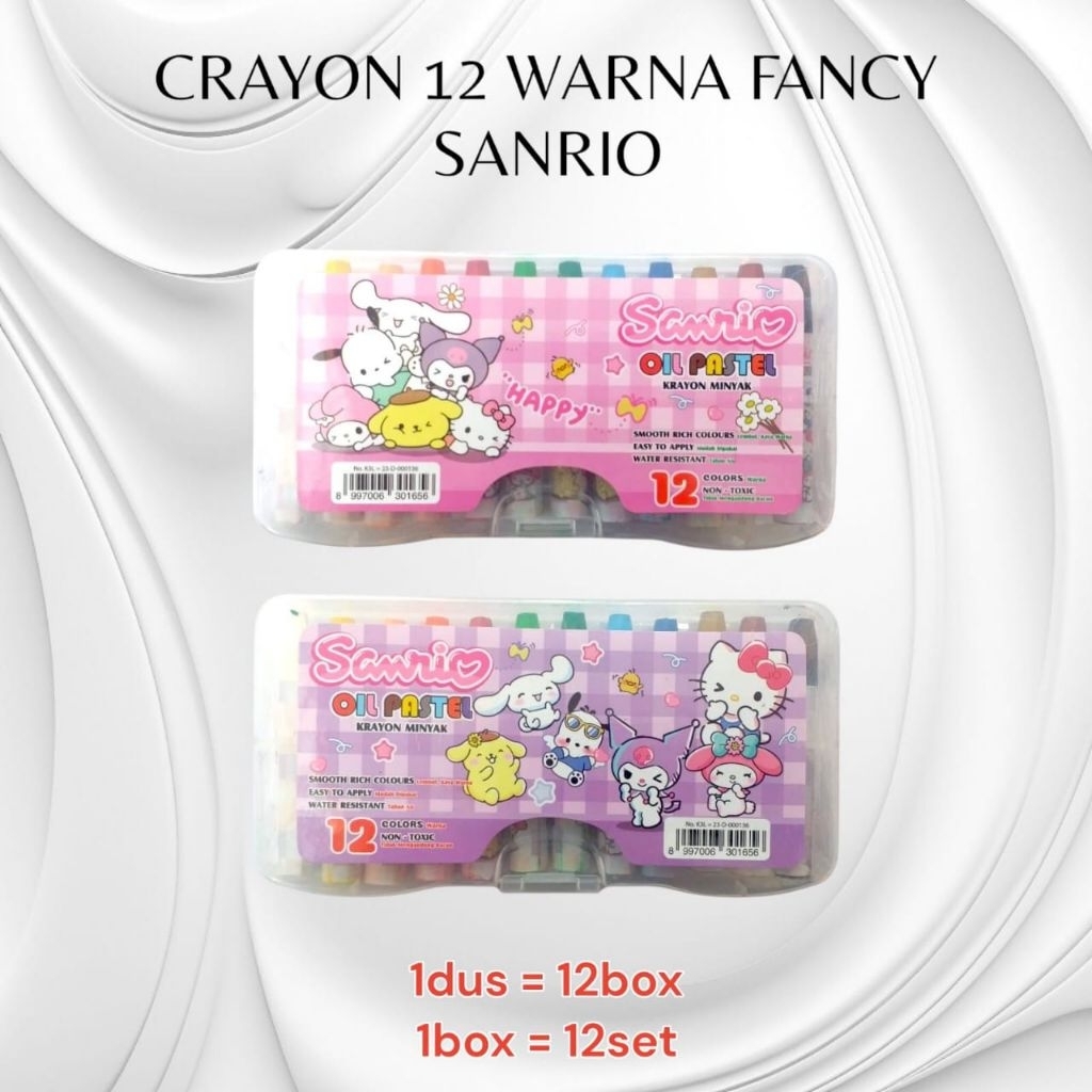 

Crayon titi 12 warna / crayon 12 warna sanrio
