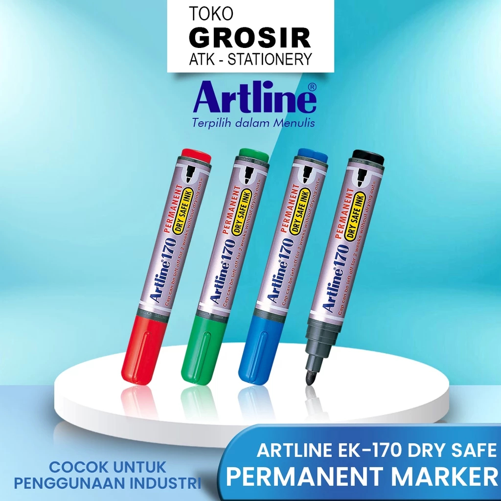

Spidol Permanen Artline Dry Safe EK-170 2