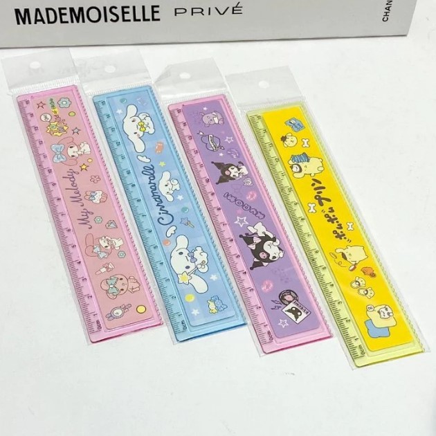 

PENGGARIS / MISTAR 15 CM KARAKTER SANRIO LENGKAP KUROMI MY MELODY CINAMON POMPOMPURIN BISA COD DAN GROSIRAN