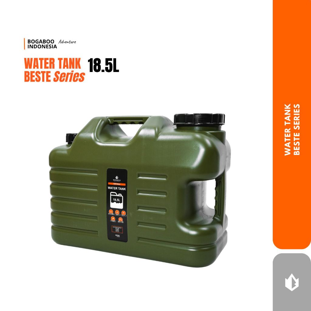 BOGABOO BESTE Portable Water Tank 18.5 Liter / Dirigen Air / Penampungan Air - Jerigen Derigen Air -