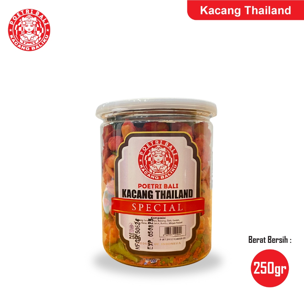 

Kacang Thailand Poetri Bali Toples 250 gram