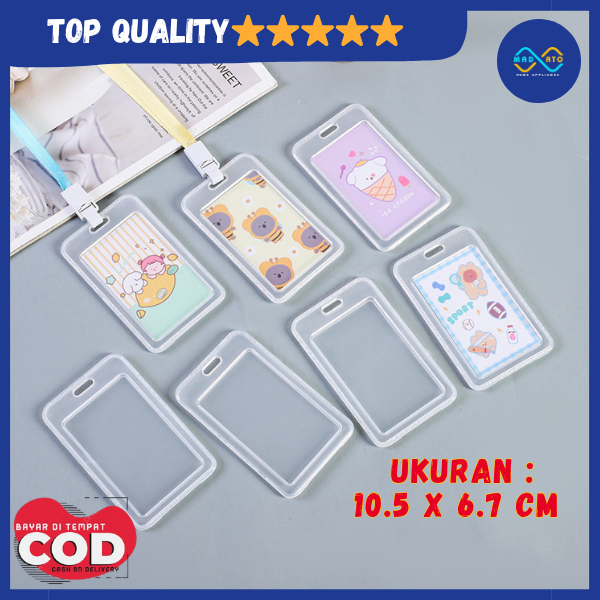 

MD NAME TEG KARTU ID CRD TRANSPARAN GANTUNGAN TALI LANYARD ID CARD GANTUNGAN KARTU NAMA POLOS