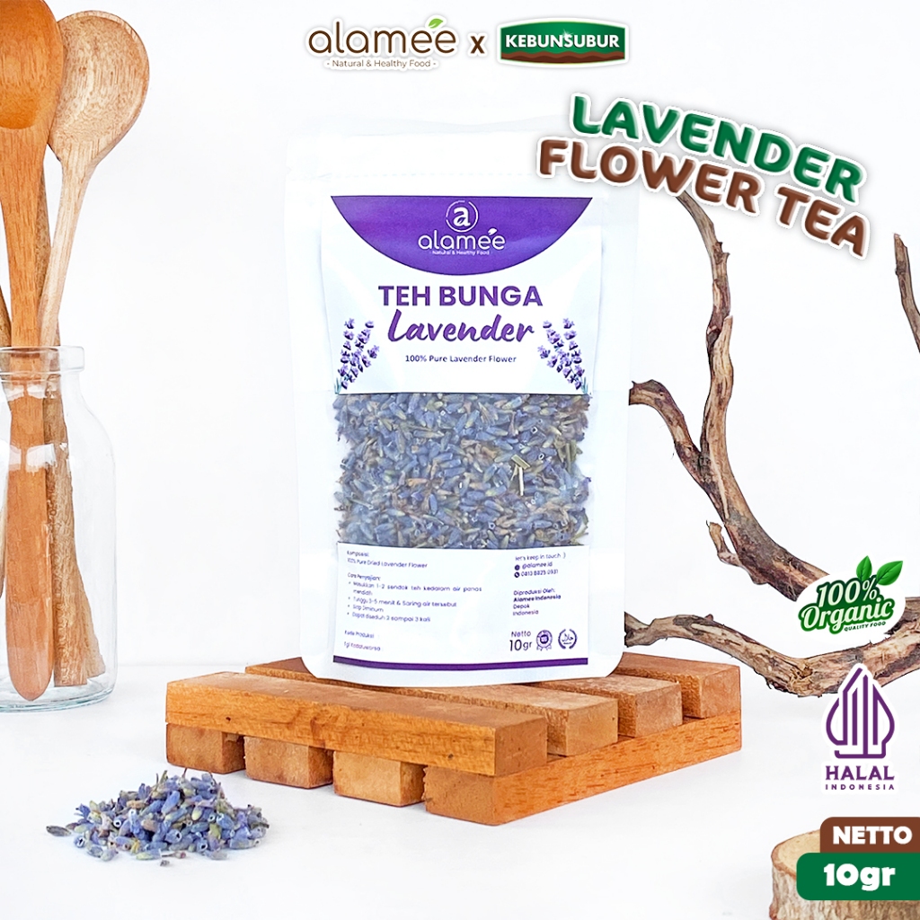 

ALAMEE Lavender Tea Teh Bunga Organik Kering Dried Flower 10gr Premium kebunsubur