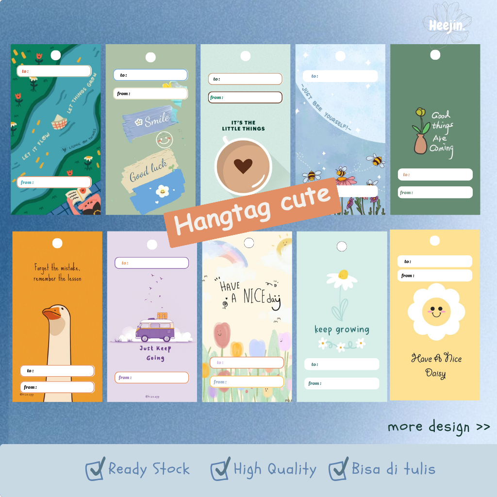 

HANG TAG LUCU | HANGTAG MINI | TAG LUCU | GIFT CARD [MIN. PEMBELIAN 5PCS]