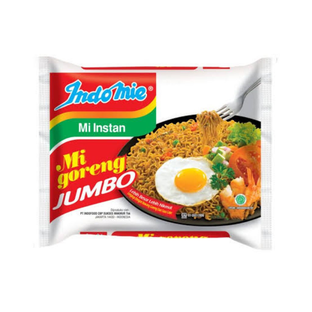 

Indomie Mie Instan Mi Goreng Jumbo Spesial 129 gram