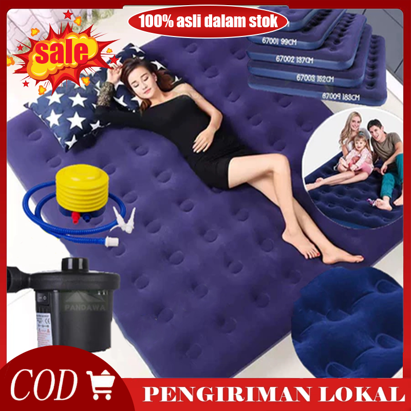 Kasur Angin / Air Bed Double Kasur Angin Bestway + pompa manual Bestway Paket Kasur Angin