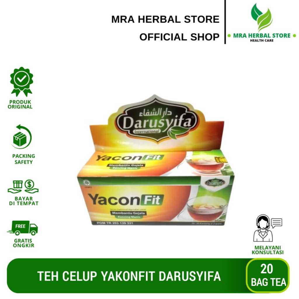 

Teh Celup Yakon Fit Darusyifa Isi 20 ORIGINAL | Minuman Herbal Membantu Mengatasi Gejala Diabetes