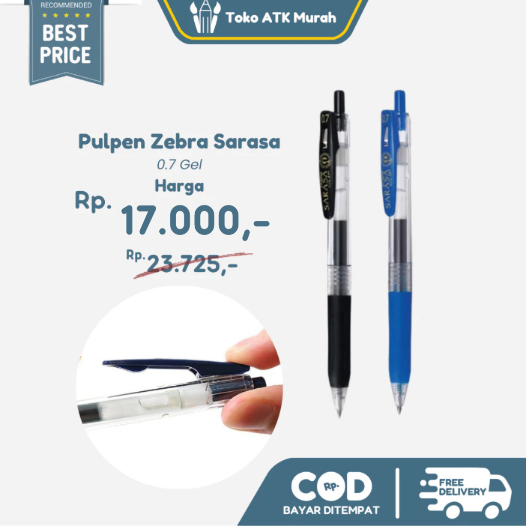 

Pulpen SARASA CLIP 0.7 GEL ZEBRA