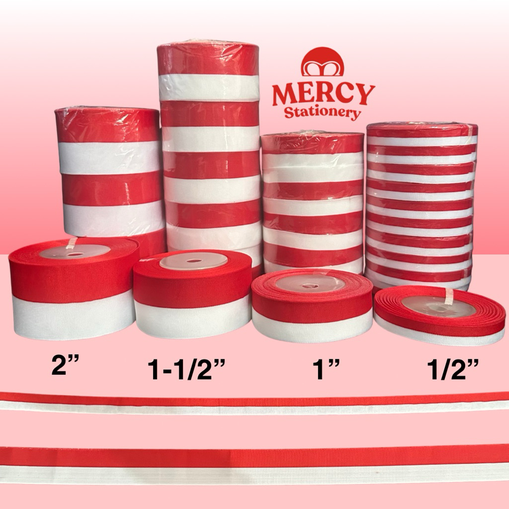 

1 Roll - Pita Merah Putih 1/2” Bendera HUT RI 1” Dekorasi Diy 2 inchi