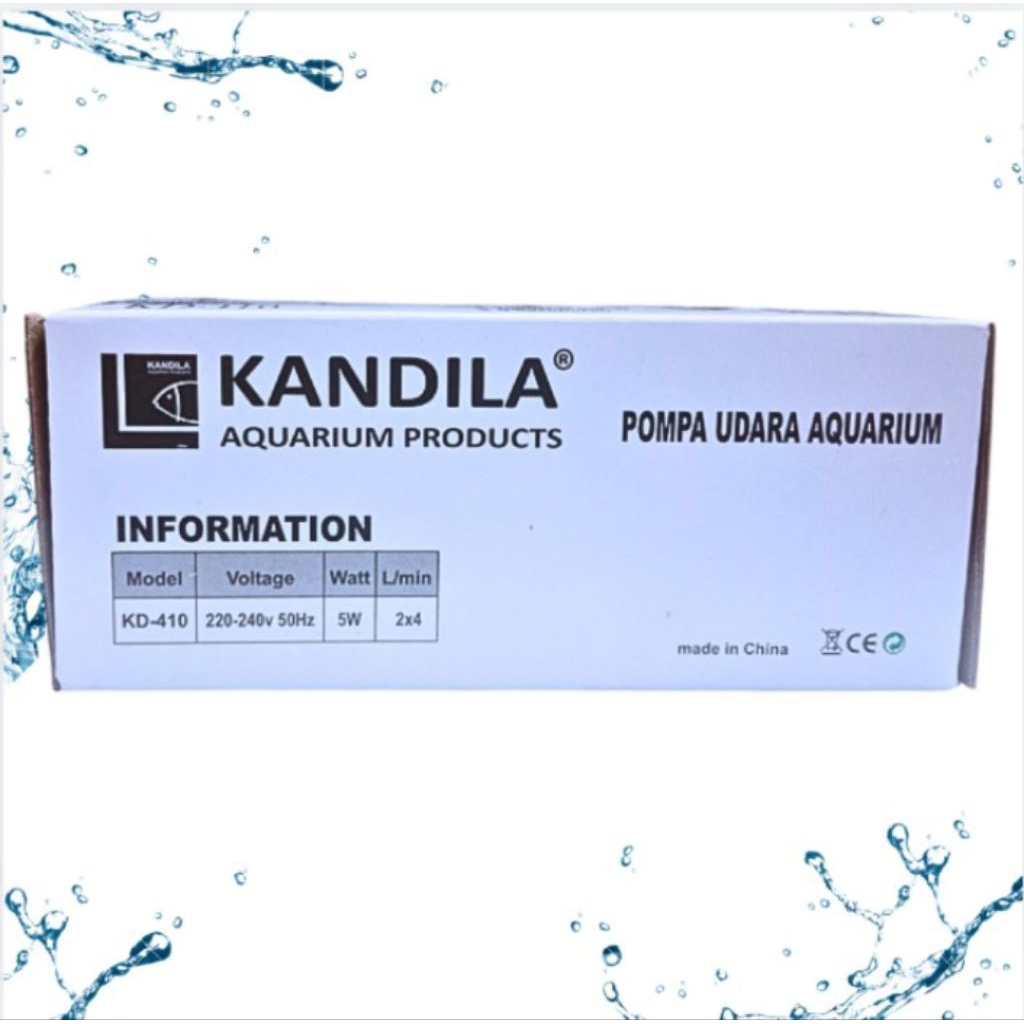 KANDILA KD 410 AERATOR POMPA UDARA AIRPUMP AQUARIUM 2 LUBANG