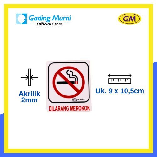 

GM LABEL DILARANG MEROKOK LK-106S KECIL