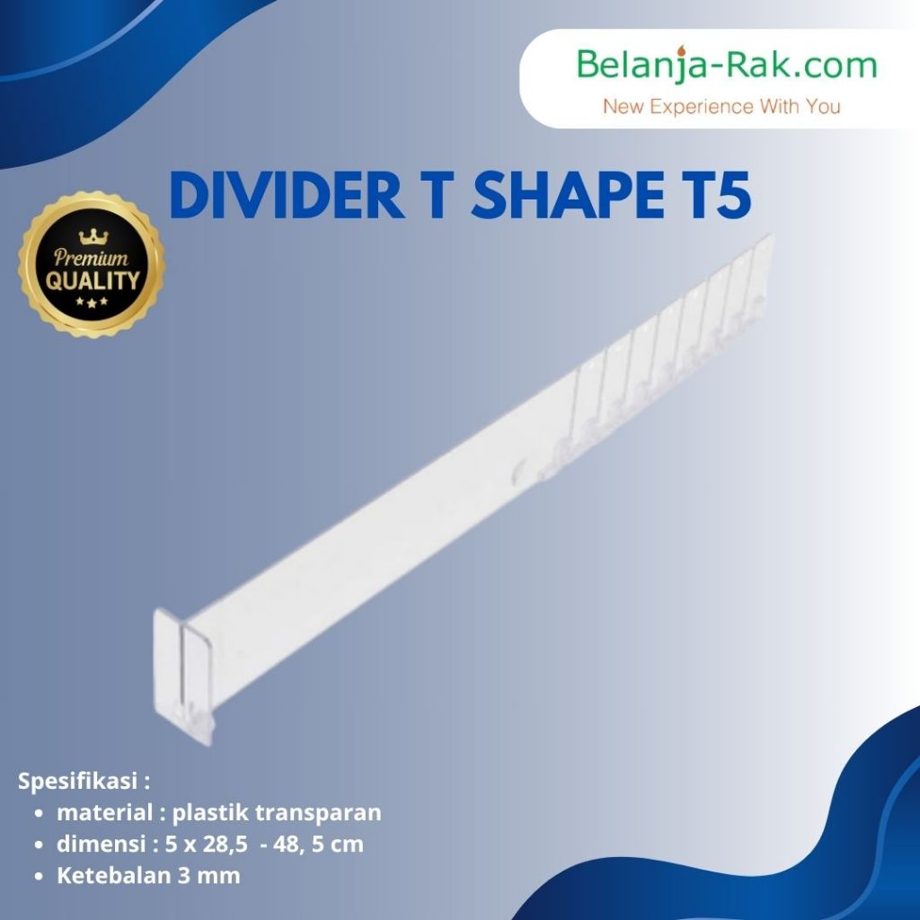 

Divider T Shape 5cm Sekat Indeks 5 x 28,5-48, 5 cm