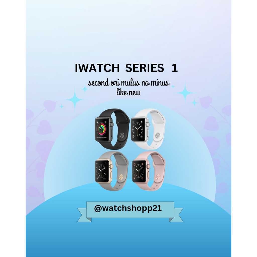 Apple Watch/iWatch Second Series 1 38mm/42mm 100% Original Garansi Ex Internasional