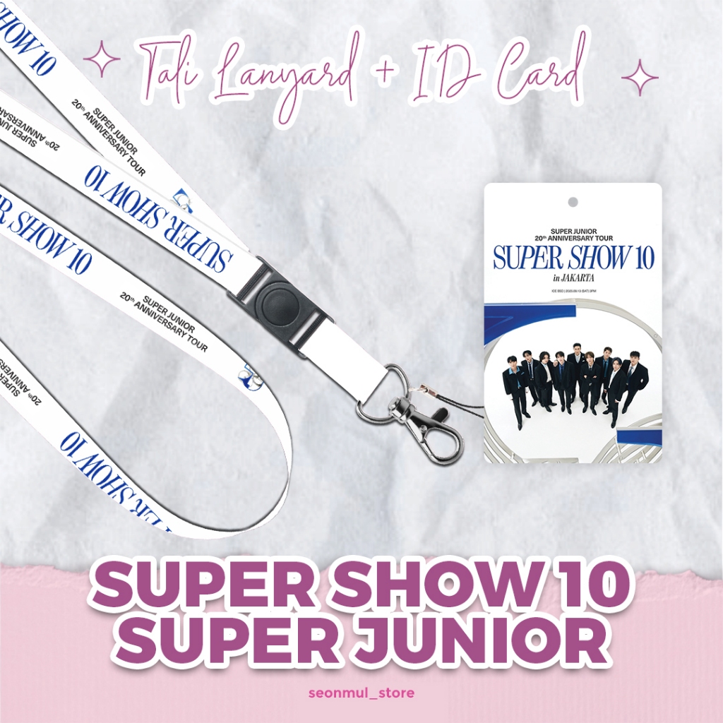 

LANYARD + ID CARD SUPER SHOW 10 SUPER JUNIOR CONCERT / LANYARD SUPER JUNIOR SUJU TALI HP CAHOL SUPER SHOW 10 IN JAKARTA