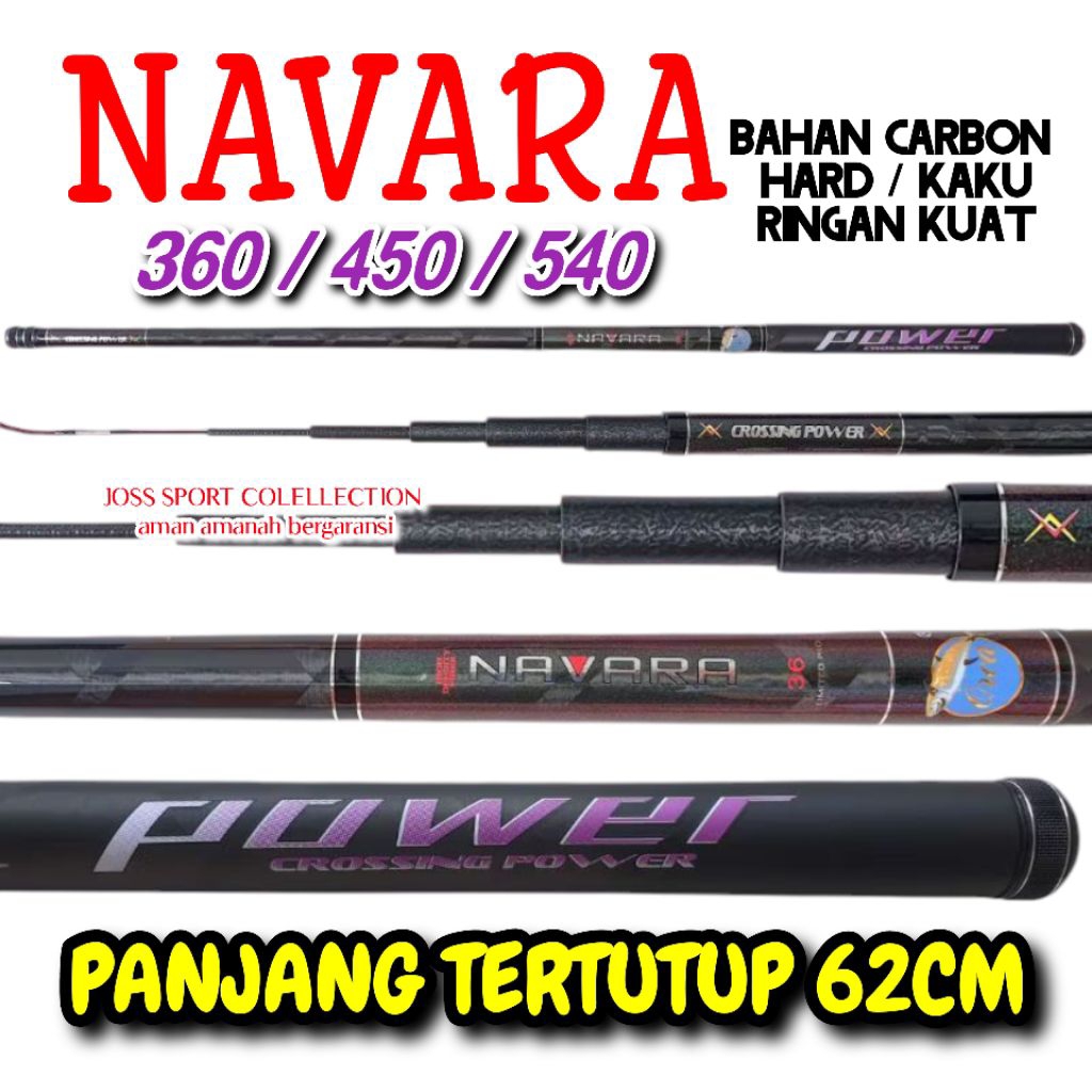 TEGEK ORCA NAVARA 360 450 540 TEGEK KAKU RINGAN KUAT BAHAN CARBON