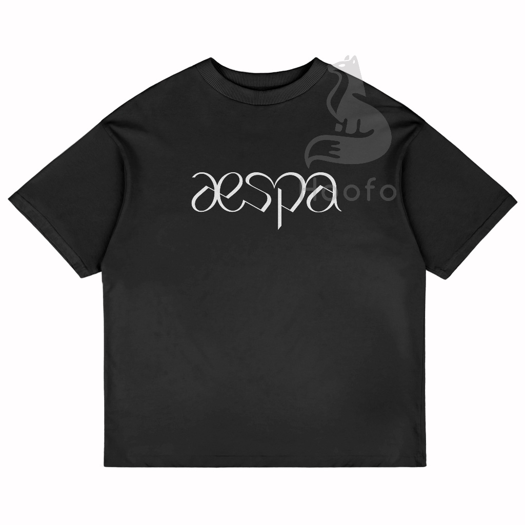 Baju Kaos Aespa Kpop Oversize Wanita Pria