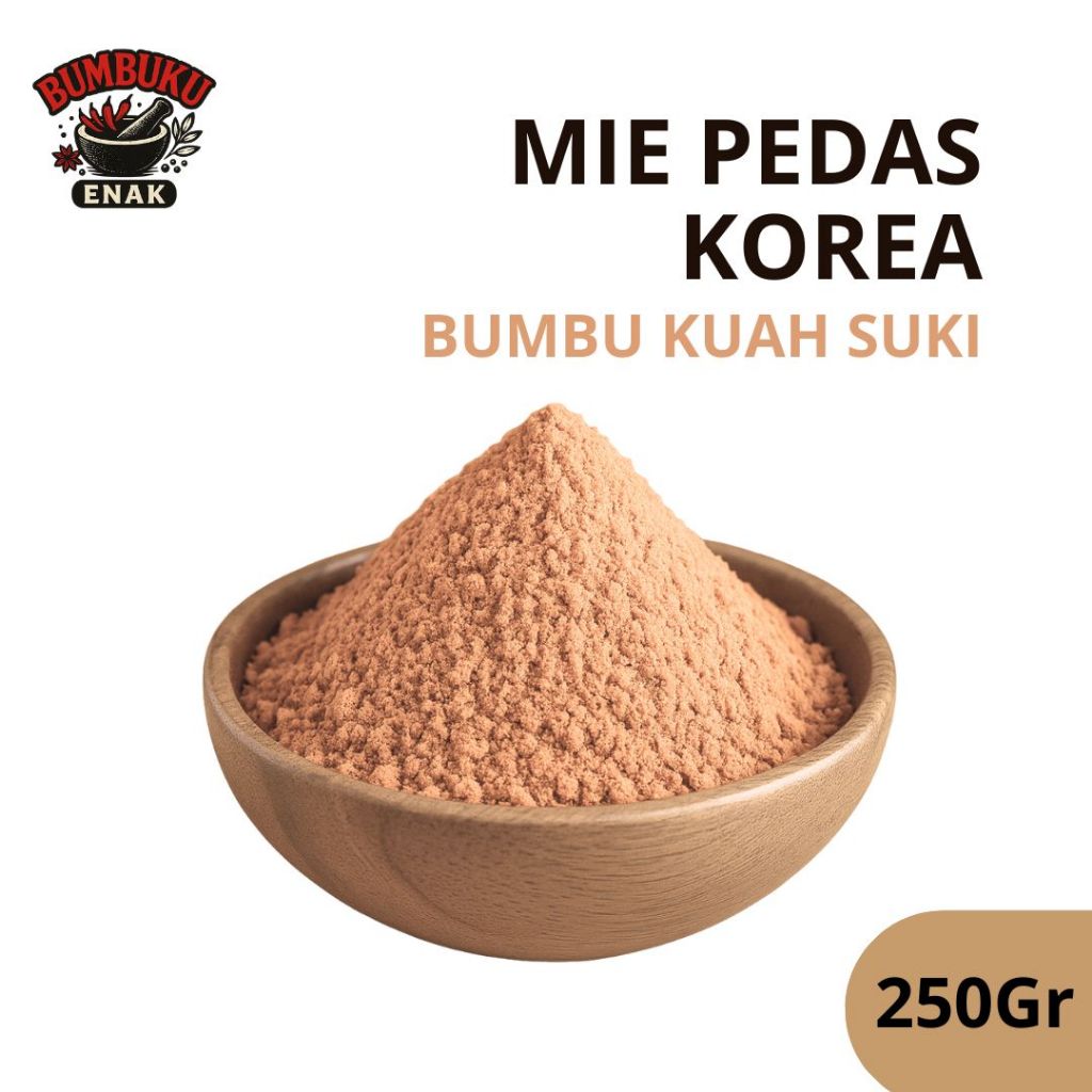 

Bumbu Kuah Suki Rasa Mie Pedas Korea 250gr – Kuah Gurih Pedas Nikmat Ala Korea, Cocok untuk Steamboat, Shabu & Masakan Praktis