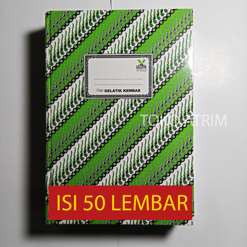 

1 PCS |Buku Hardcover Folio Gelatik 50 Lembar | Buku Folio Hard Cover Isi 50 Lembar | Buku Batik Folio