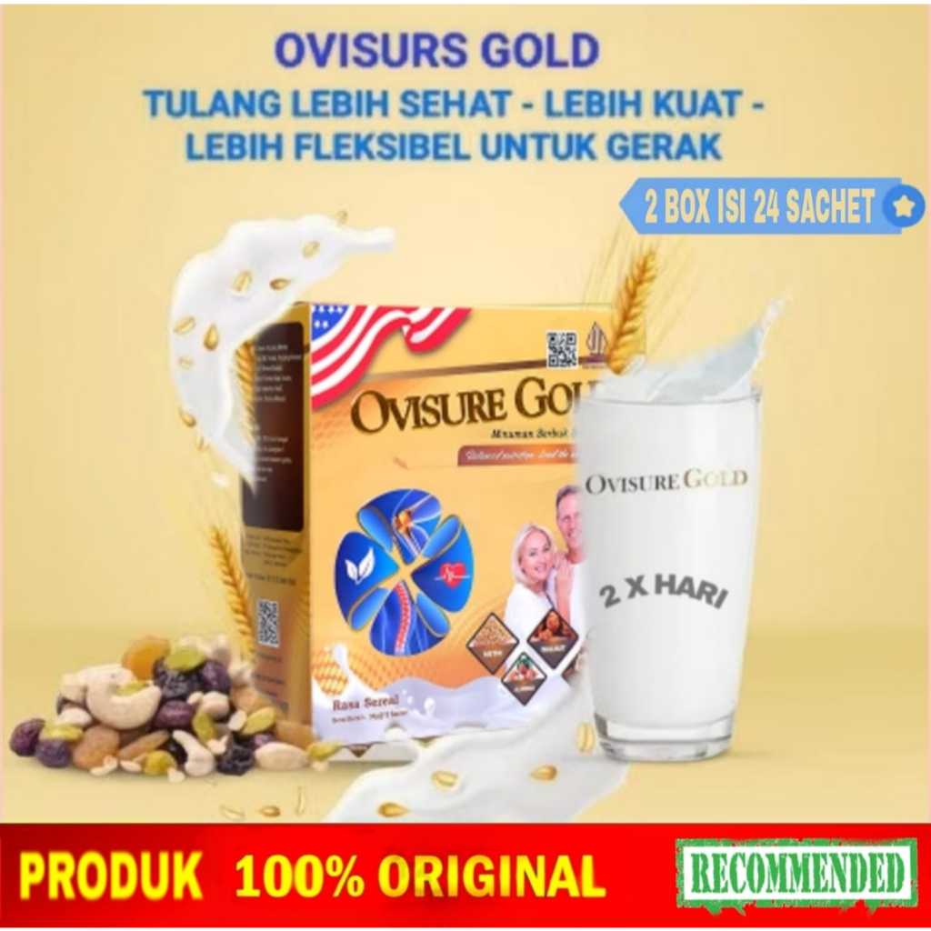 

TERLARIS!! PAKET 2 BOX OVISURE GOLD USA SUSU UNTUK TULANG DAN SENDI - susu kesehatan tulang persendian syaraf kejepit tulang kropos