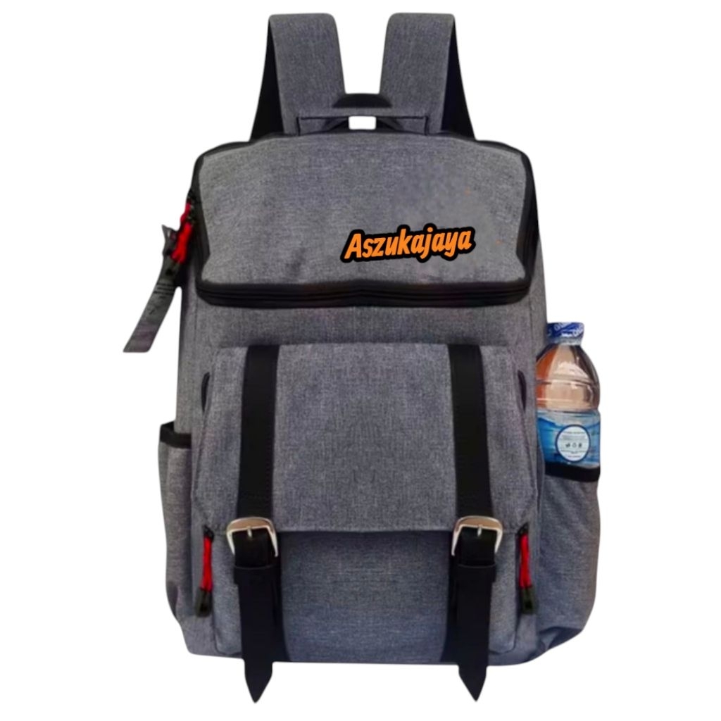 tas ransel tutup model tabung tas ransel sekolah cewek cowok