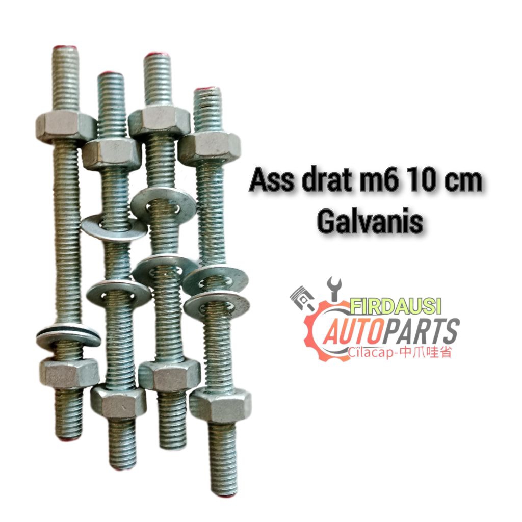 ASS DRAT M6X10CM GALVANIS DOUBLE RING,MUR