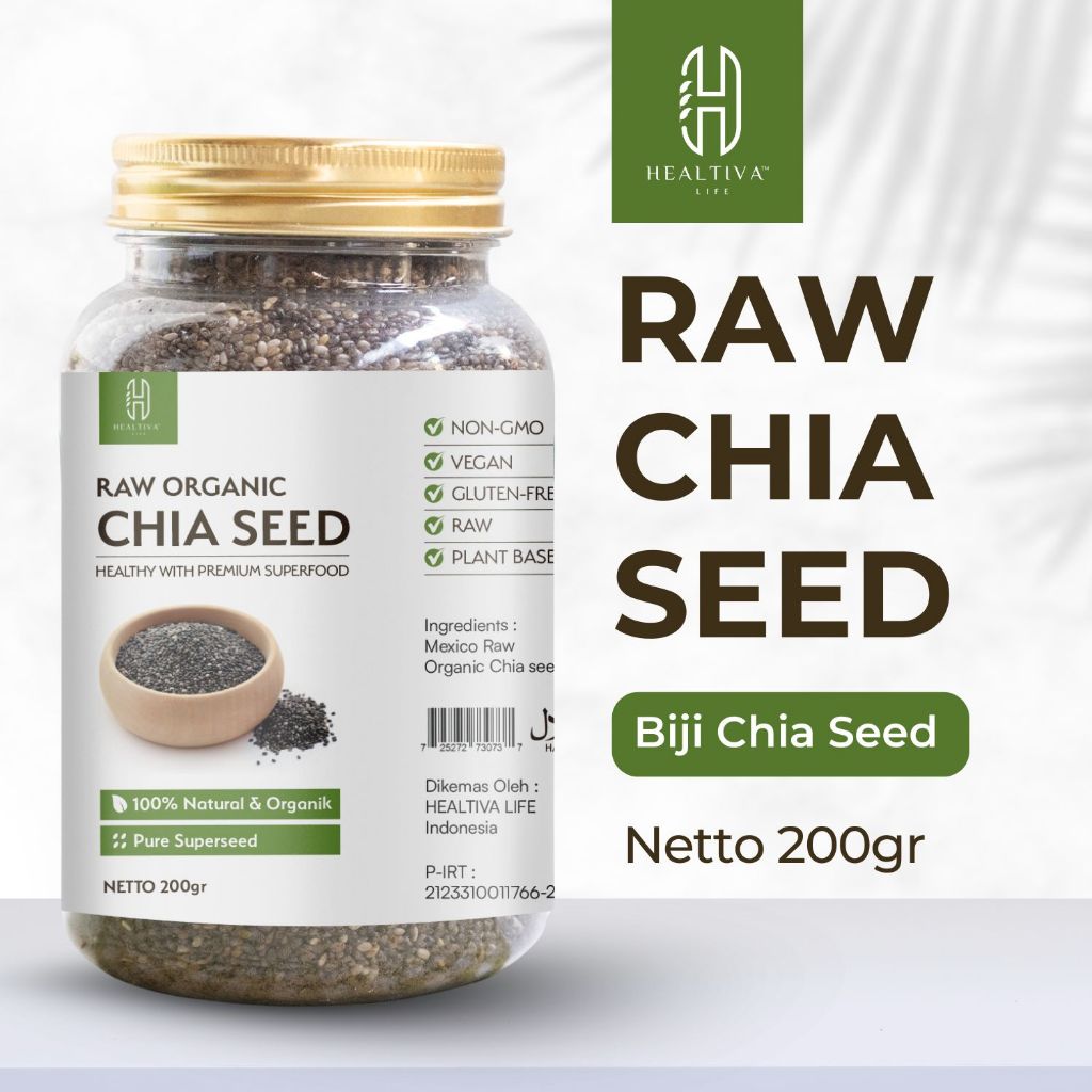 

HEALTIVA Chia Seed 200gr Black ChiaSeed Mexico