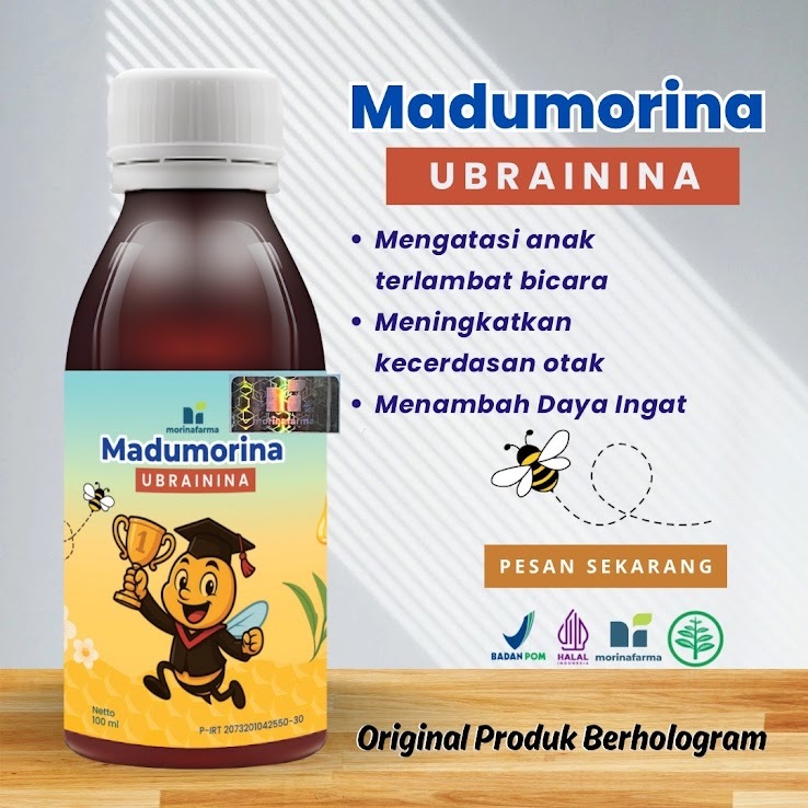 

Madu Morina Upbrainina untuk Anak kesehatan mengatasi terlambat bicara Nutrisi Kecerdasan Pada Anak