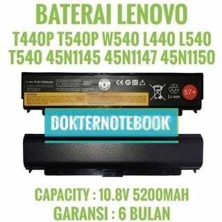 Baterai Laptop Thinkpad W540 T540P L440 T440P L540 57+
