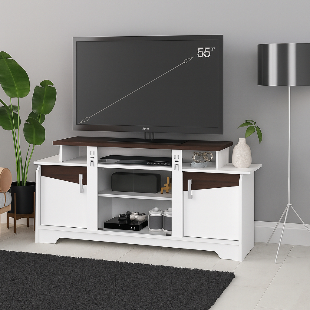 Meja TV Rak TV Buffet TV Minimalis Modern Cygnus TVR 02 - Star Meuble Semarang