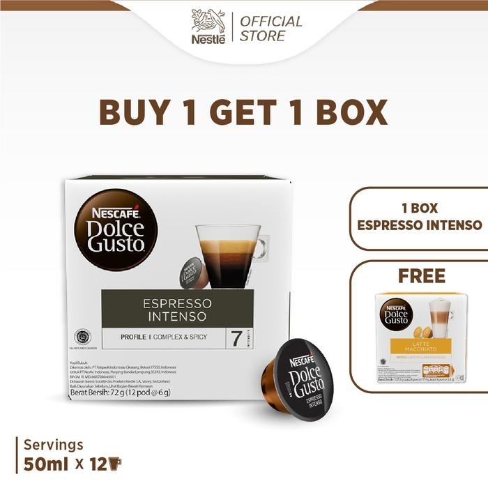 

[oddsolshop] pekanbaru/Nescafe Dolce Gusto Espresso Intenso Black Coffee 12 PCS