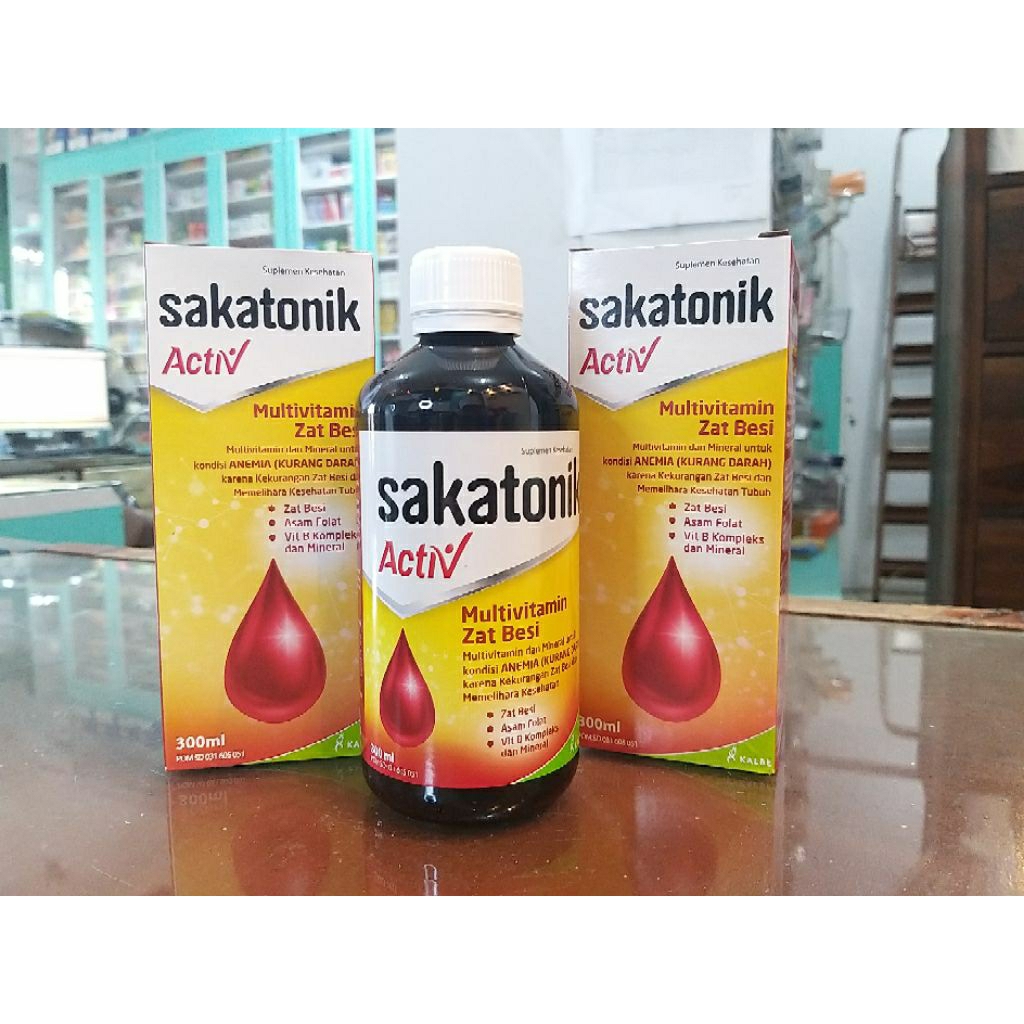 

SAKATONIK ACTIV SIRUP 300 ML | VITAMIN PENAMBAH DARAH