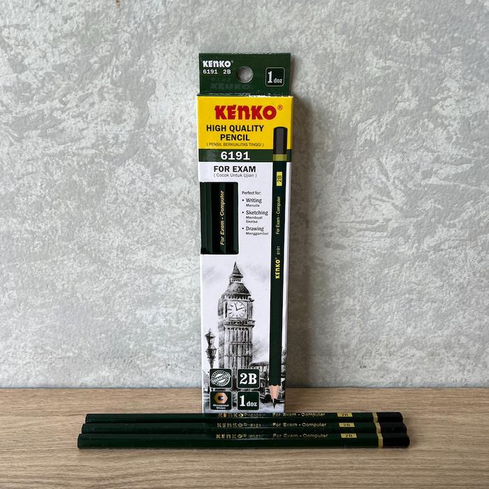 

Pensil KENKO 2B 6191 FOR EXAM ( Isi 12 Pc)