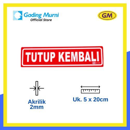 

GM LABEL TUTUP KEMBALI LK 241 KECIL WARNA