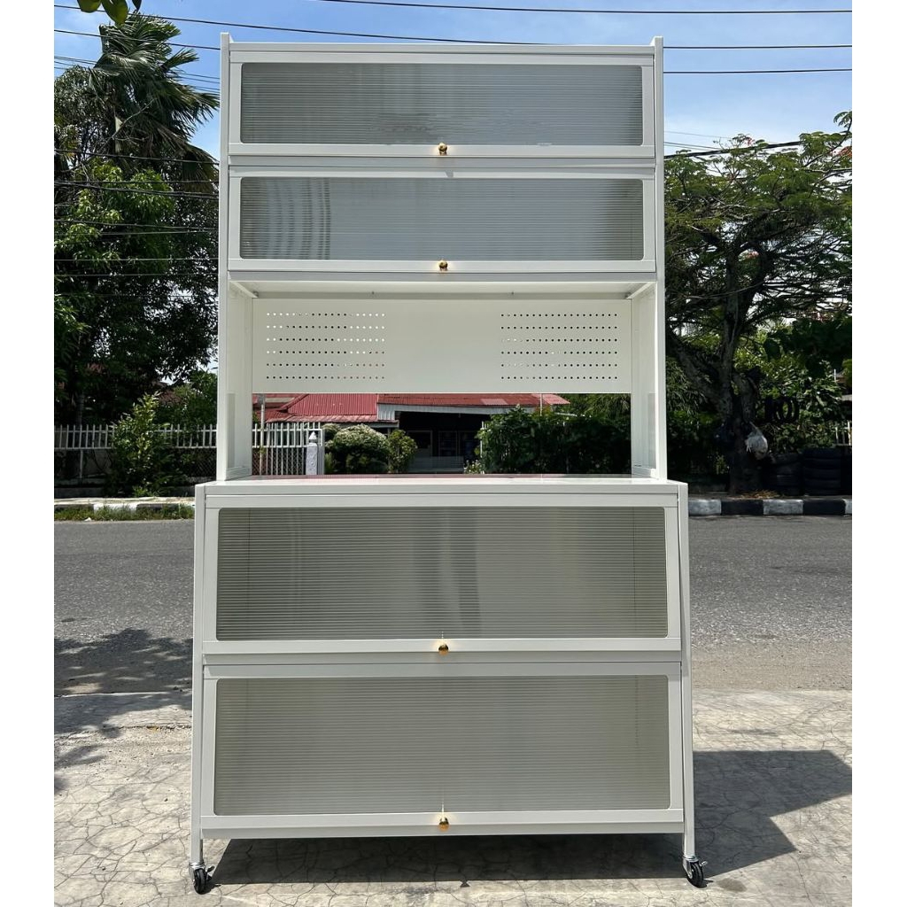 Rak Dapur Besi Serbaguna / Lemari Dapur besi / kitchen set besi / kabinet dapur besi / rak kabinet d